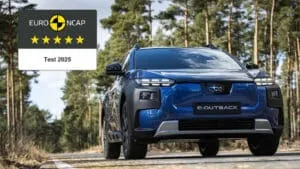 Subaru E-Outback får topkarakter i sikkerhedstest